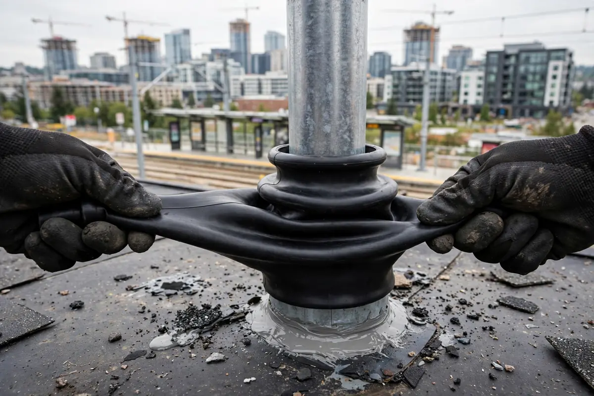 Reparación del arranque de la tubería en Downtown Lynnwood, Lynnwood, WA