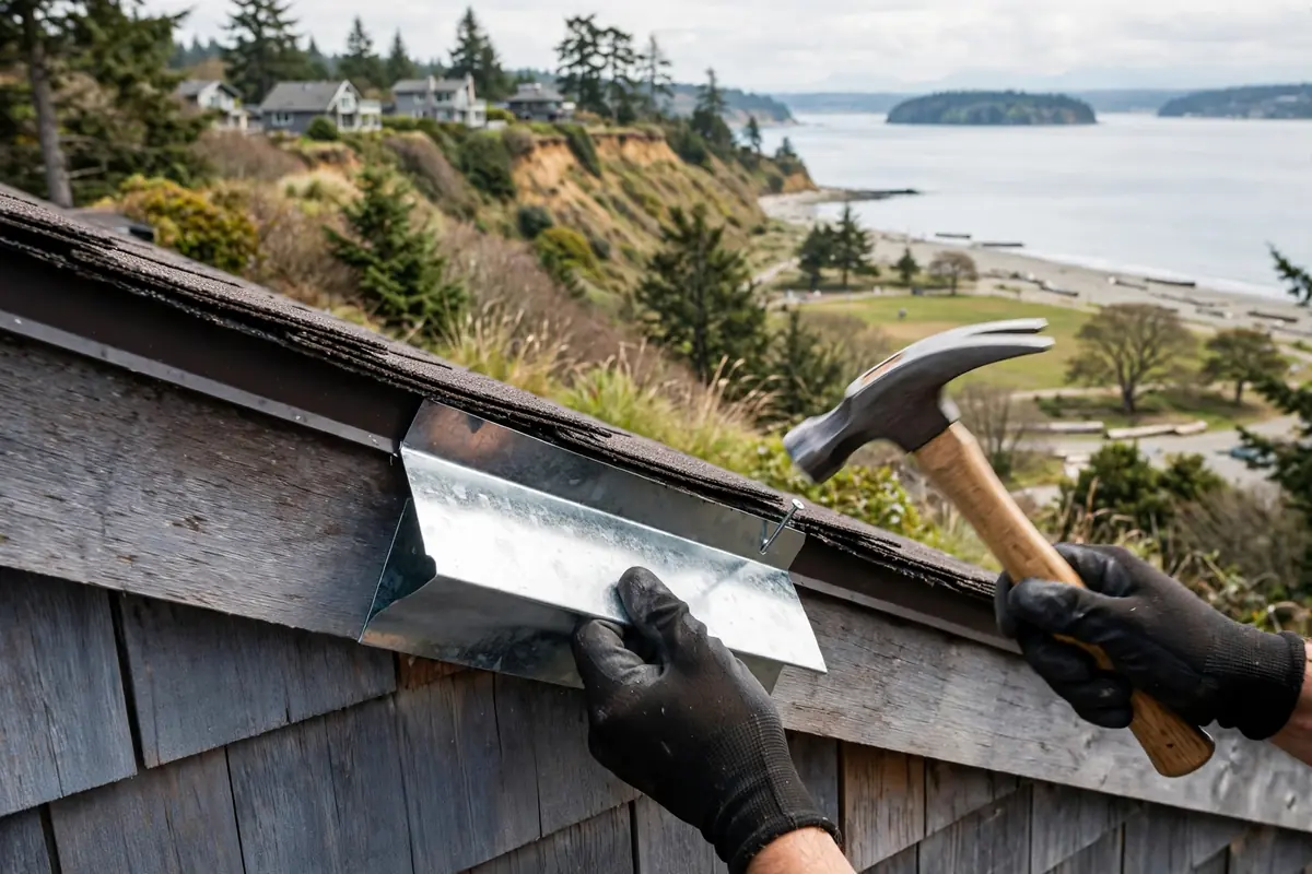 Reparación de techo en Meadowdale, Lynnwood, WA