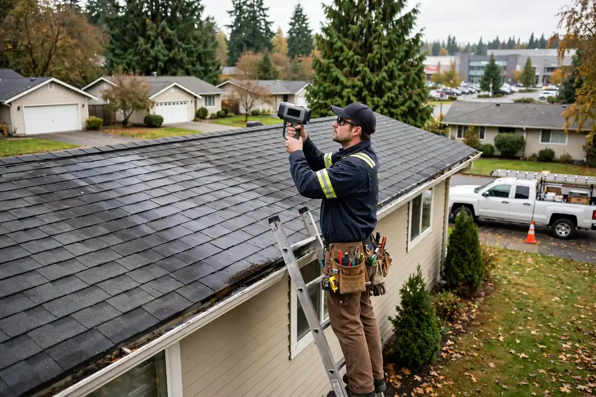 Detección de fugas en el techo en Alderwood, Lynnwood, WA